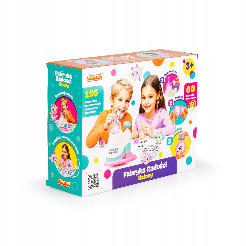 DUMEL FABRYKA RADOŚCI BALONY BALONOWA PRZYGODA MASZYNKA 195 ELEMENTÓW 3+