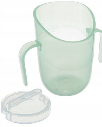 LOVI KUBEK TRENINGOWY GENIUS 150ML DO NAUKI PICIA Z UCHWYTAMI 6M+ PISTACHIO