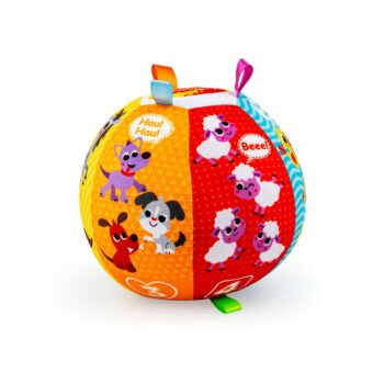 DUMEL PIŁKA PEŁNA DŹWIĘKÓW MELODIE OBRAZKI ZWIERZĄT 3M+