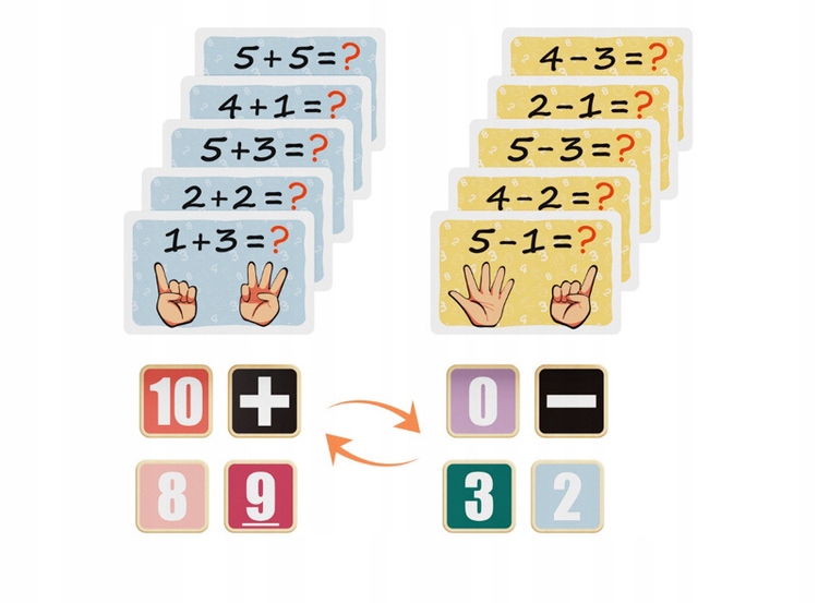 TOPBRIGHT ZABAWKA EDUKACYJNA DREWNIANA NAUKA LICZENIA NA PALCACH 36M+