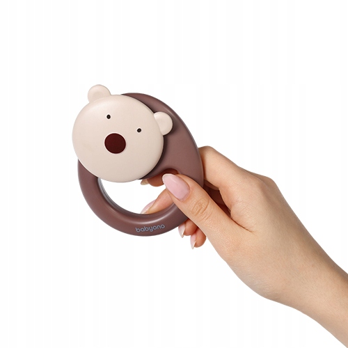 BABYONO GRZECHOTKA ERGONOMICZNA BEAR 3M+