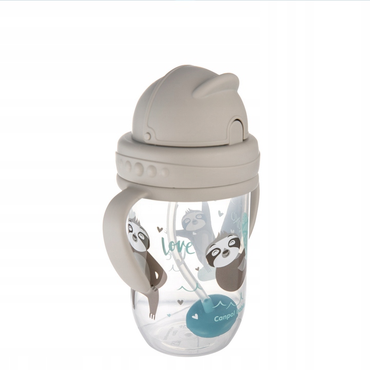 CANPOL KUBEK NIEKAPEK Z OBCIĄŻONĄ SŁOMKĄ BIDON 6m+