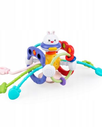 TULIFUN ZABAWKA SENSORYCZNA KRÓLICZEK KOLOROWE LINKI 12M+
