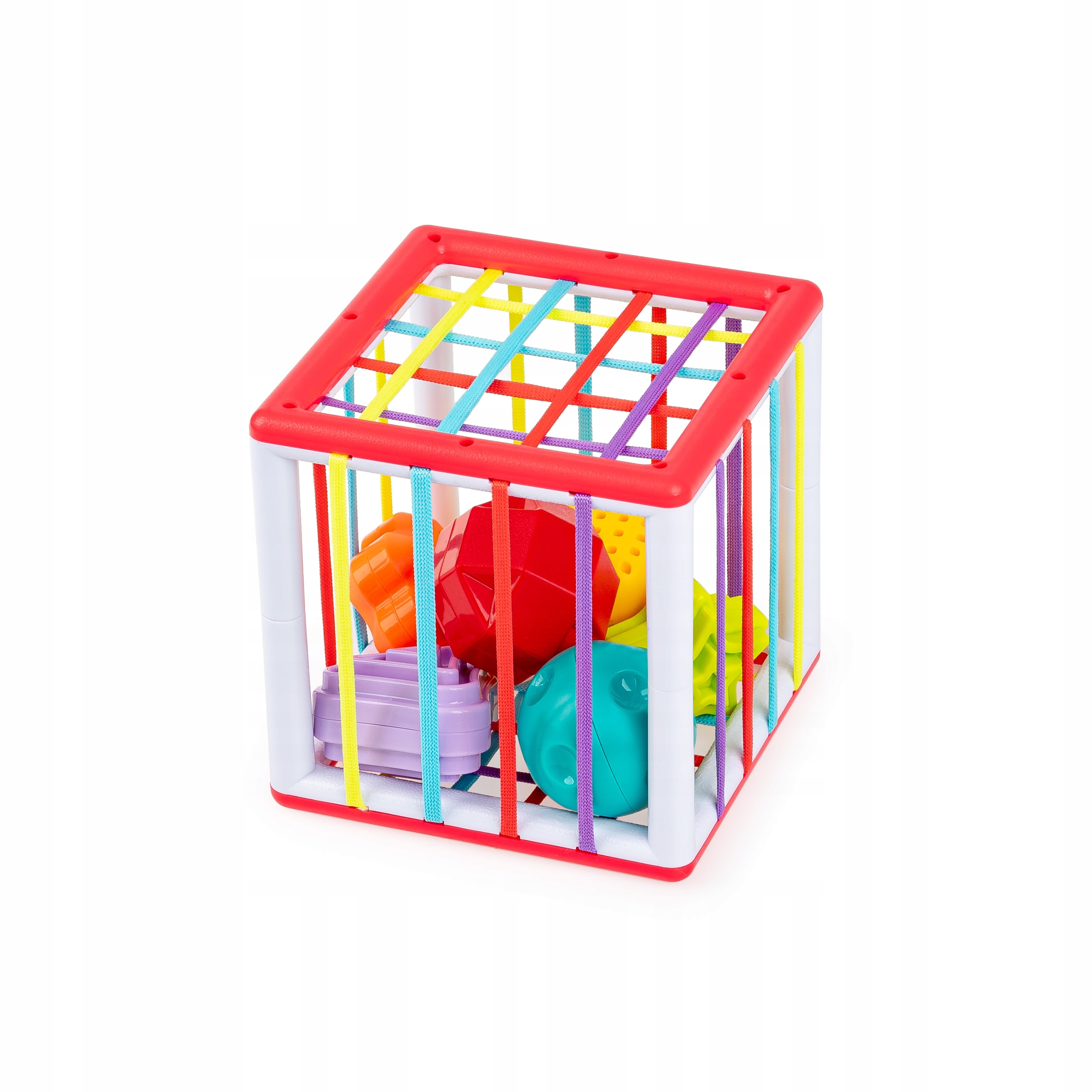 TULIFUN KOSTKA Z ELASTYCZNYMI ŚCIANKAMI PEŁNA KSZTAŁTÓW 6 KLOCKÓW 6M+