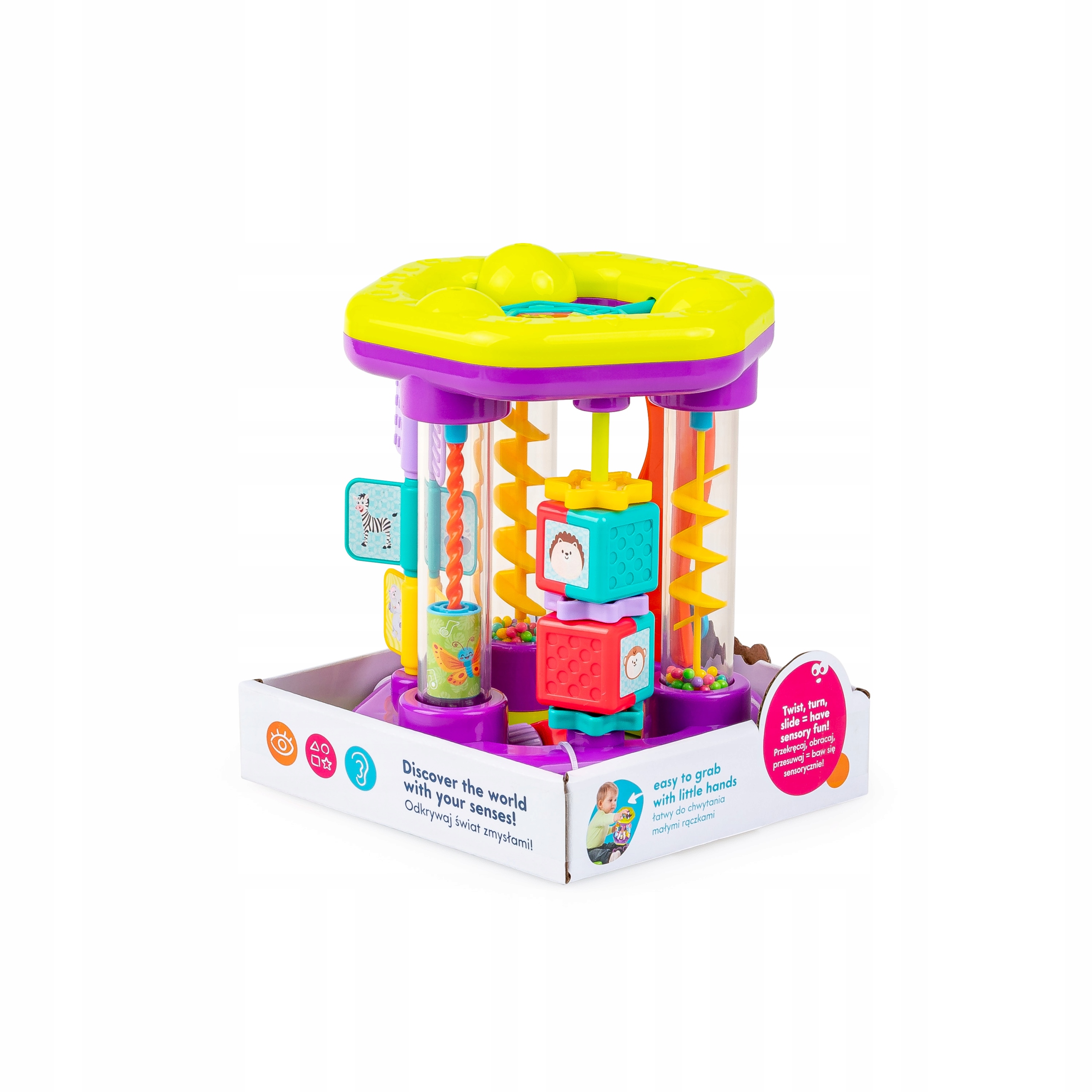 TULIFUN ROLER ROLUŚ ZRĘCZNOŚCIOWY ZABAWKA DO NAUKI RACZKOWANIA 6M+