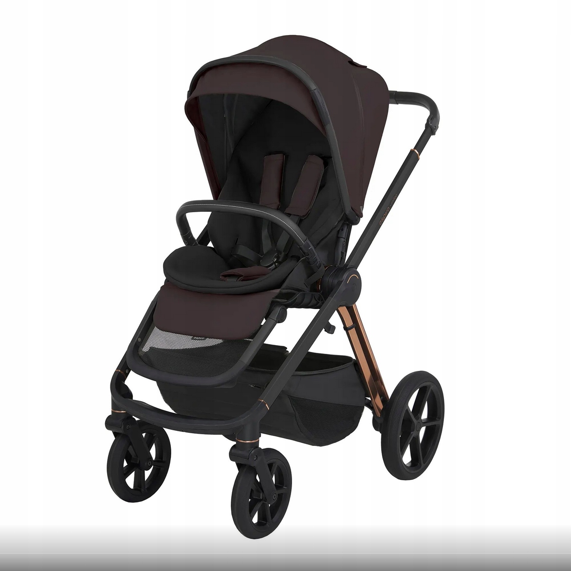 ESPIRO WÓZEK 2W1 MILOO GŁĘBOKO-SPACEROWY KLASY PREMIUM CHOCOLATE AKCESORIA