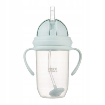 CANPOL KUBEK NIEKAPEK Z RURKĄ I ODWAŻNIKIEM 270ML ZIELONY