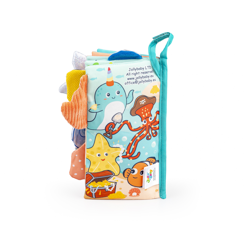 JOLLY BABY KSIĄŻKA KSIĄŻECZKA SENSORYCZNA TAJEMNICE OCEANU 0M+