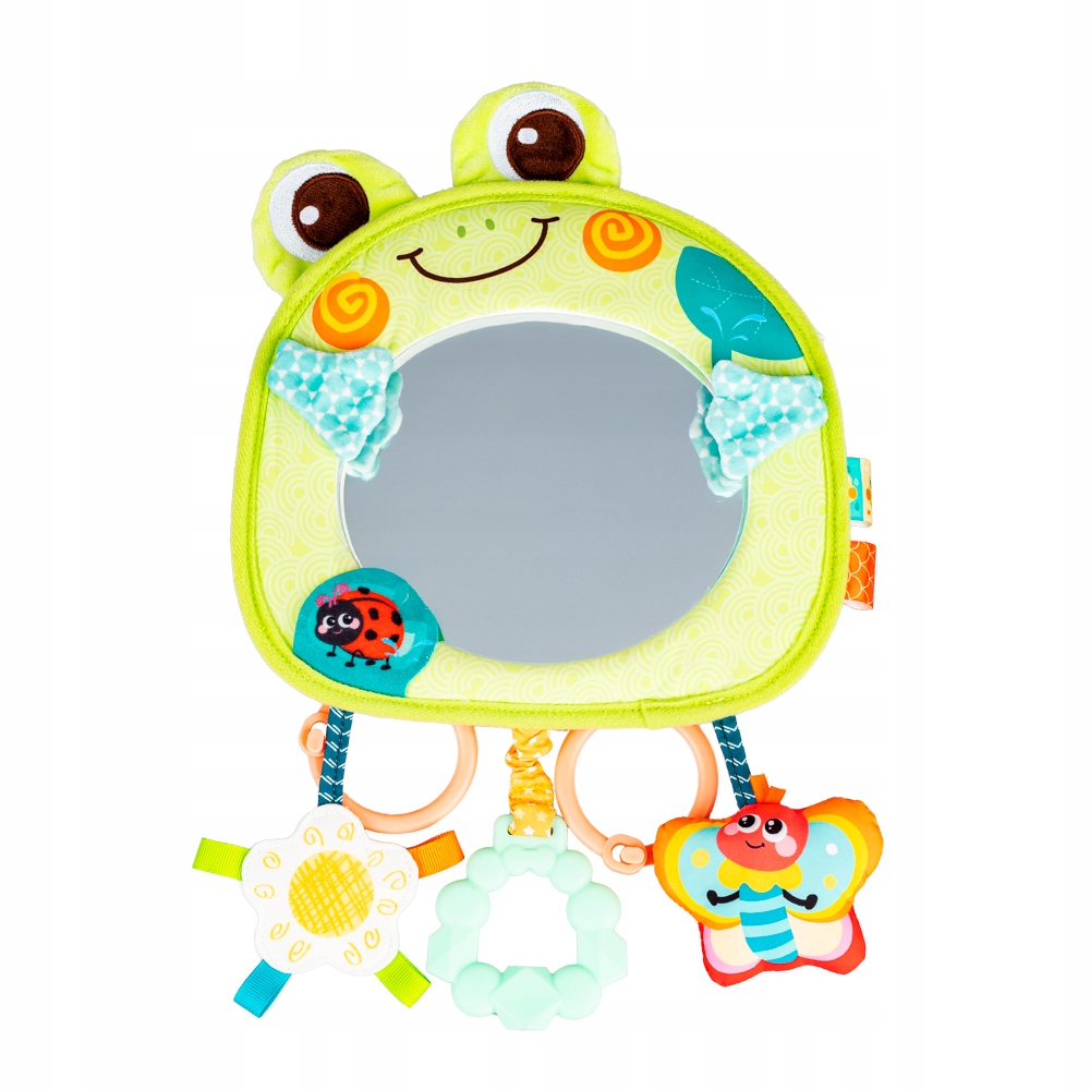 JOLLY BABY ZAWIESZKA SENSORYCZNA ŻABKA Z LUSTERKIEM 0M+