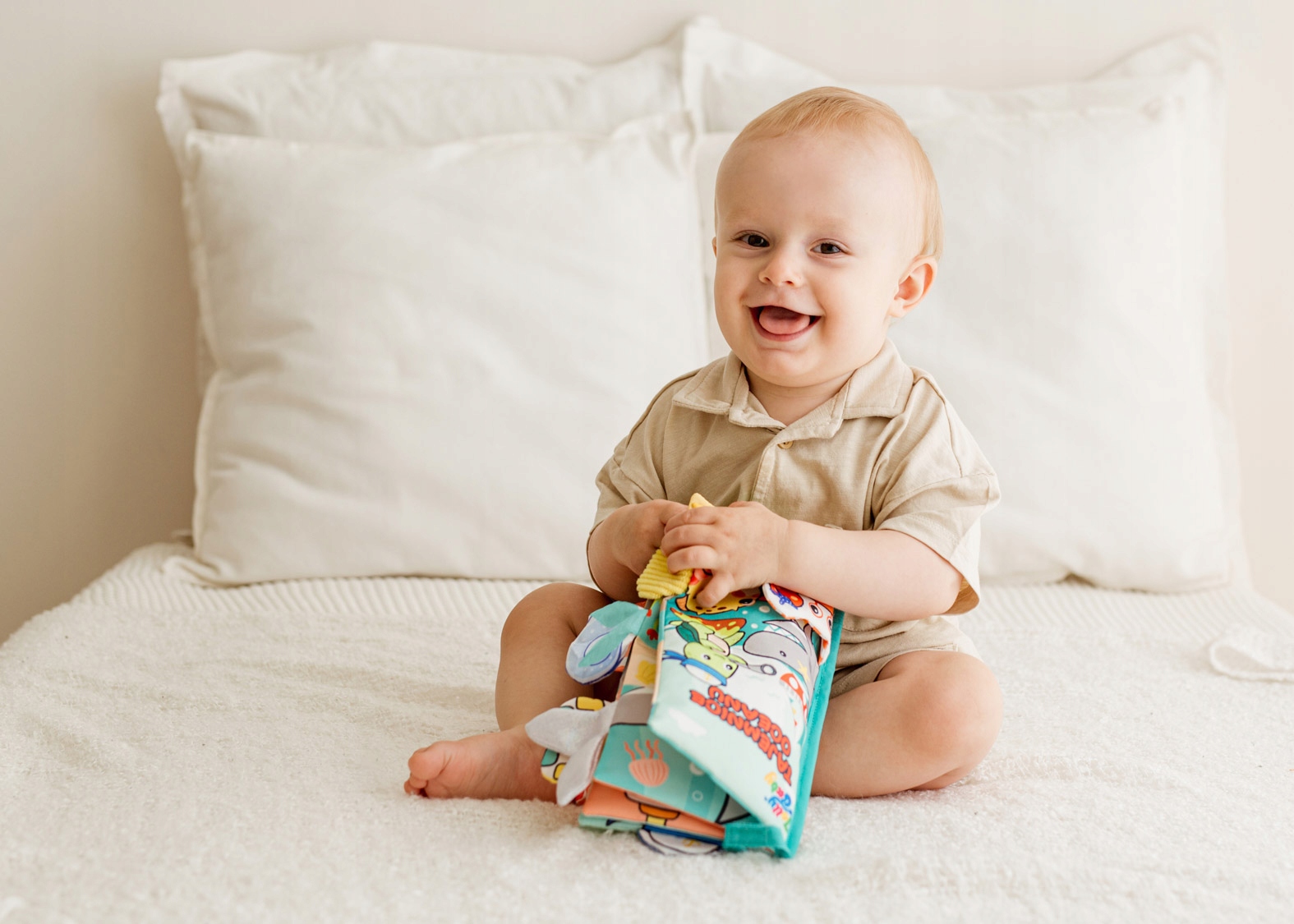 JOLLY BABY KSIĄŻKA KSIĄŻECZKA SENSORYCZNA TAJEMNICE OCEANU 0M+