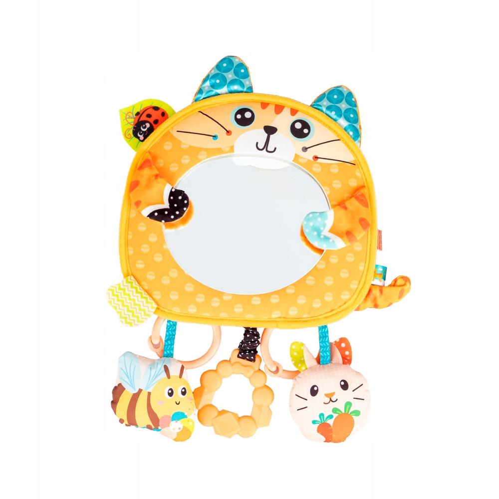 JOLLY BABY ZAWIESZKA SENSORYCZNA KOTEK Z LUSTERKIEM 0M+