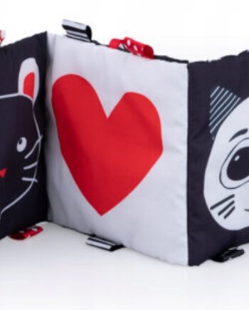 BALIBAZOO KSIĄŻECZKA SENSORYCZNA HARMONIJKA ZWIERZAKI SENSORY 0M+