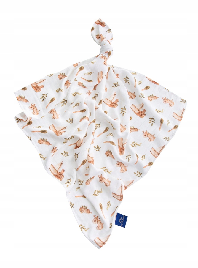 BOCIOLAND PIELUSZKA BAMBUSOWA 75x75 ZABAWKI