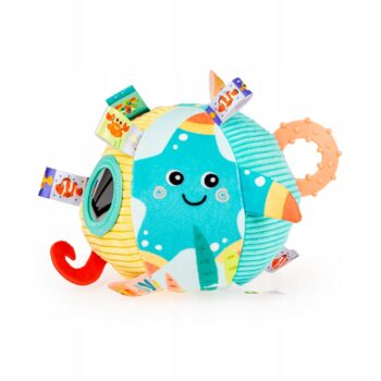 JOLLY BABY PIŁKA MIĘKKA SENSORYCZNA OCEAN DELUXE 0M+