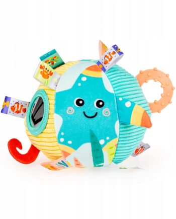 JOLLY BABY PIŁKA MIĘKKA SENSORYCZNA OCEAN DELUXE 0M+