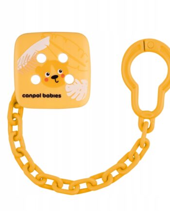 CANPOL ŁAŃCUSZEK ZAWIESZKA KLIPS DO SMOCZKA BABIESBOO POMARAŃCZOWY