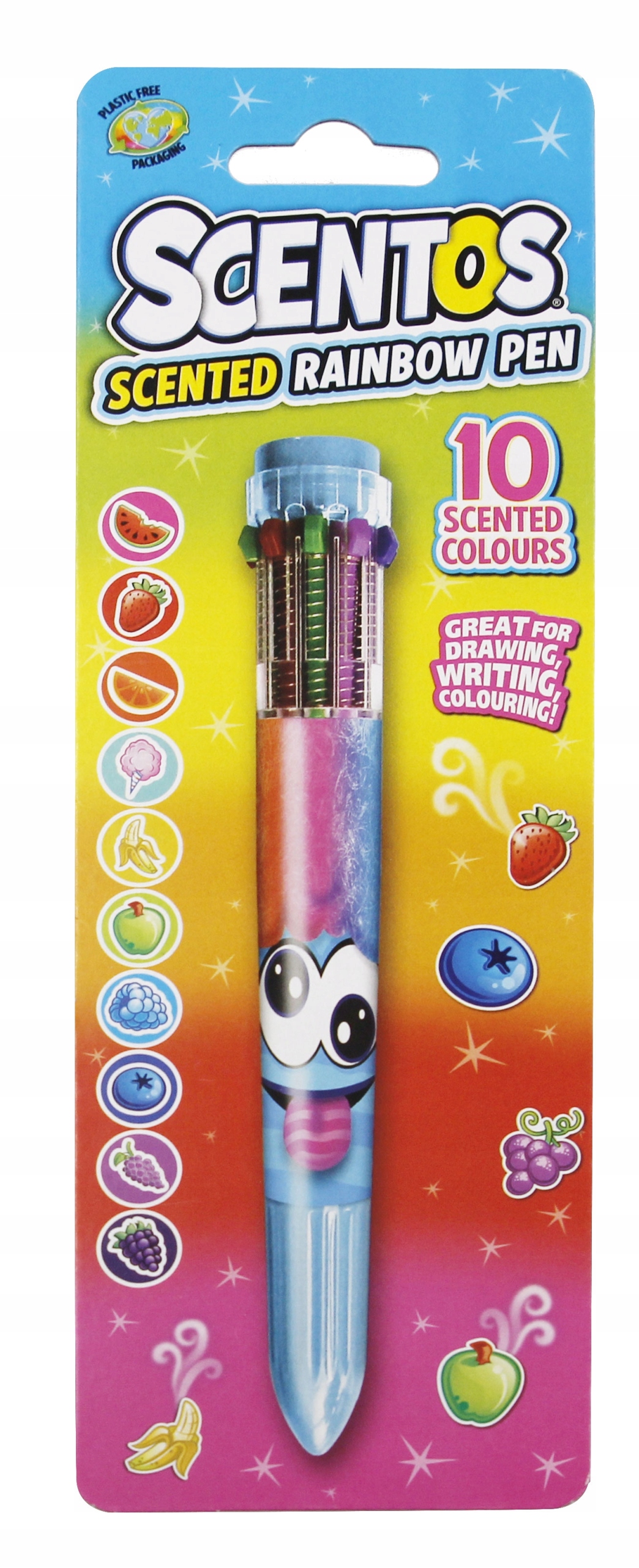 SCENTOS DUMEL PACHNĄCY DŁUGOPIS ŻELOWY MULTIKOLOR 10 KOLORÓW