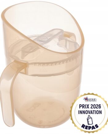 LOVI KUBEK TRENINGOWY GENIUS 150ML DO NAUKI PICIA Z UCHWYTAMI 6M+ NUDE