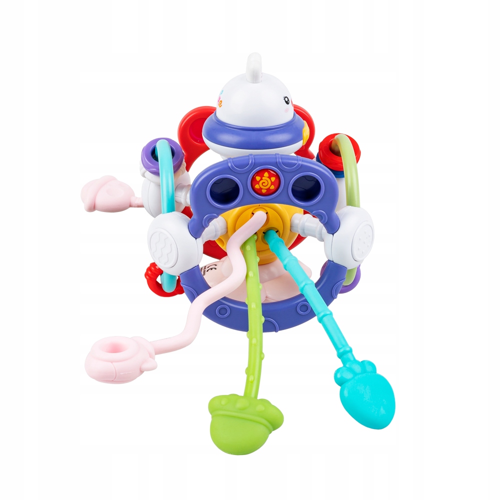 TULIFUN ZABAWKA SENSORYCZNA KRÓLICZEK KOLOROWE LINKI 12M+