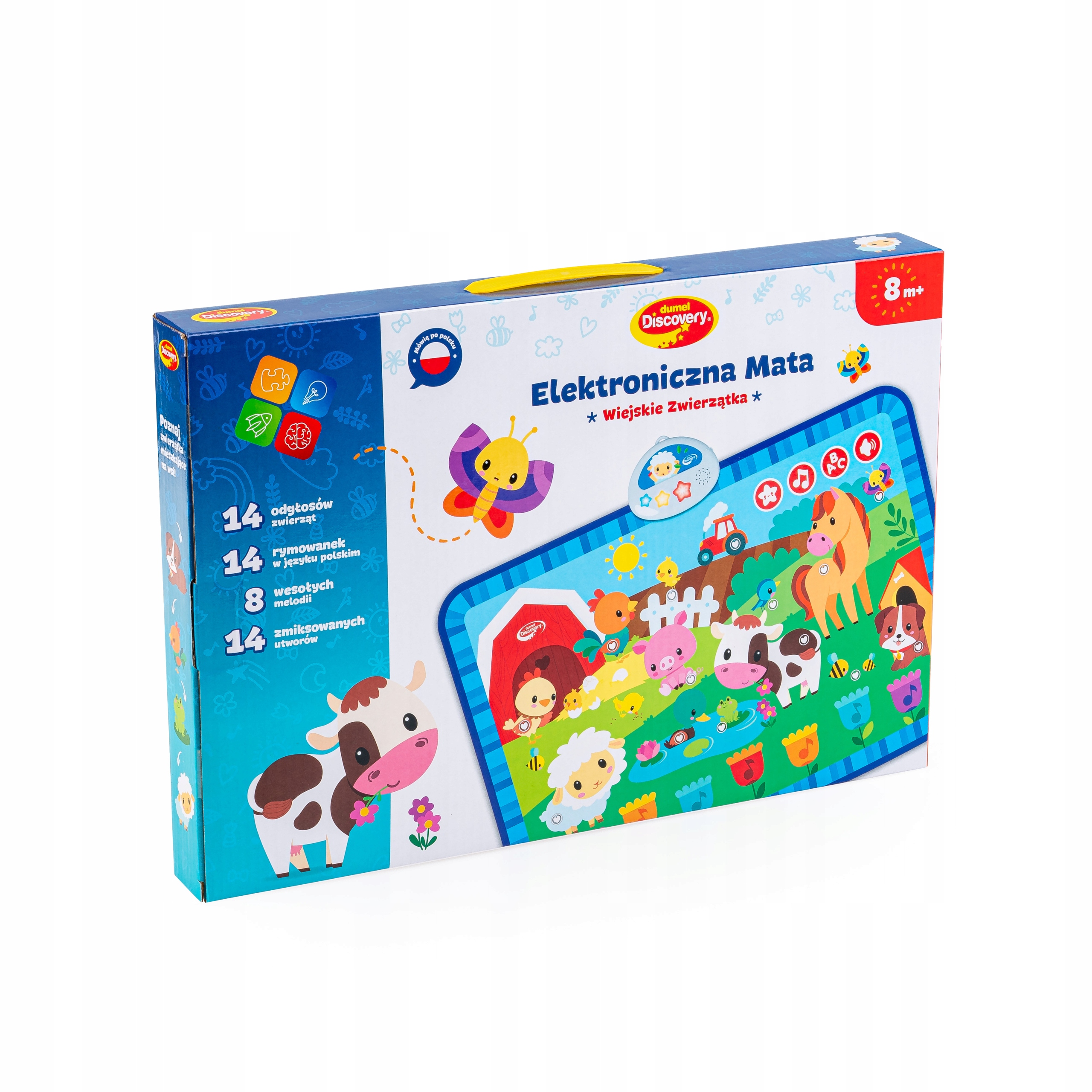 DUMEL ELEKTRONICZNA MATA WIEJSKIE ZWIERZĄTKA ODGŁOSY MELODIE ŚWIATEŁKA