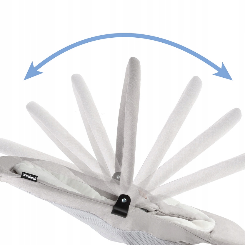 KIDWELL LEŻACZEK BUJACZEK RUBI SZARO-BIAŁY ERGONOMICZNY SKŁADANY