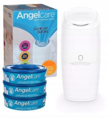 ANGELCARE Pojemnik kosz na pieluchy + 3 wkłady