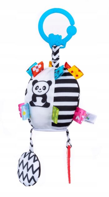 BALIBAZOO ZAWIESZKA PIŁKA SENSORY KONTRASTOWE WZORY 0M+