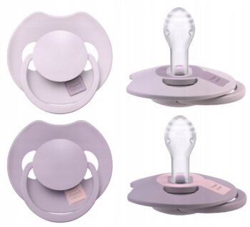LOVI SMOCZEK DYNAMICZNY SILIKONOWY PRIME W ETUI 6-18M LILAC VIOLET 2 SZTUKI