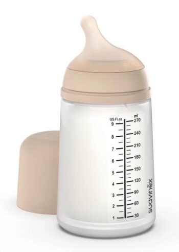 SUAVINEX BUTELKA ZERO ZERO ŚREDNI PRZEPŁYWIE 270ML KOLOR LIGHT