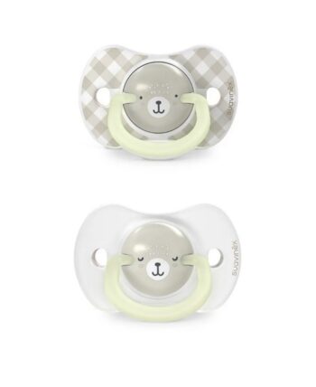 SUAVINEX SMOCZEK FIZJOLOGICZNY SYMETRYCZNY 2 SZT 0-6M ŚWIECĄCY WILD&FREE