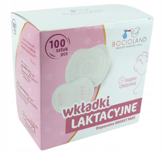BOCIOLAND WKŁADKI LAKTACYJNE SUPERABSORBENT 100 SZ
