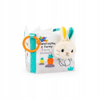 JOLLY BABY KSIĄŻKA KSIĄŻECZKA SENSORYCZNA ZWIERZĄTKA Z FARMY 0M+