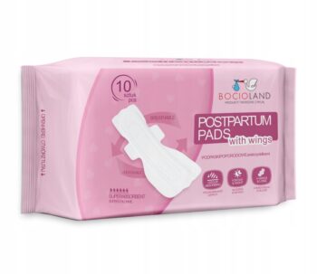 BOCIOLAND WYSOKOCHŁONNE PODKŁADY PODPASKI POPORODOWE NA DZIEŃ I NOC 10 SZT
