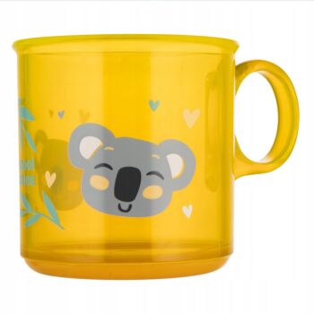 CANPOL KUBEK ANTYPOŚLIZGOWY Z UCHEM 170ML 12M+ ŻÓŁTY