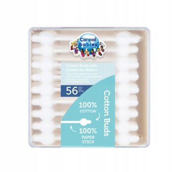 CANPOL PATYCZKI HIGIENICZNE Z OGRANICZNIKIEM 55szt