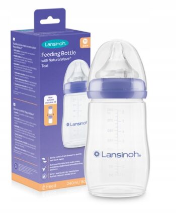 LANSINOH BUTELKA ANTYKOLKOWA 240 ML ŚREDNI SMOCZEK