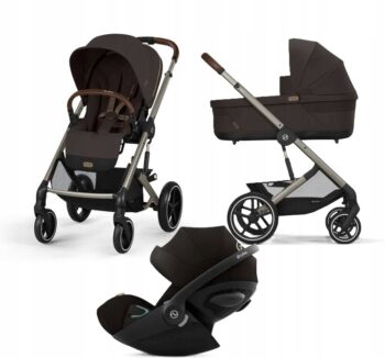 CYBEX BALIOS S LUX 2.0 WÓZEK 3W1 ZESTAW FOTELIK CLOUD G I-SIZE CHOCOLATE