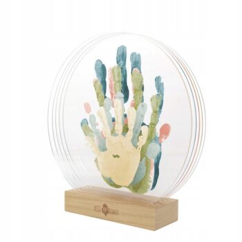 PETIT ARTICHAUT RAMKA NA ODCISKI DŁONI DLA RODZINY + 5 TUBEK FARBY I WAŁEK