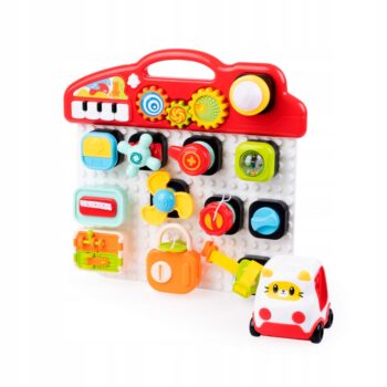 DUMEL MOTORYCZNY DOMEK EDUKACYJNA ZABAWKA INTERAKTYWNA DLA MALUCHA 12M+