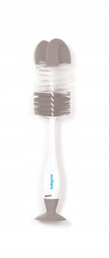 BABYONO SZCZOTKA DO BUTELEK STOJĄCA PRZYSSA SZARA