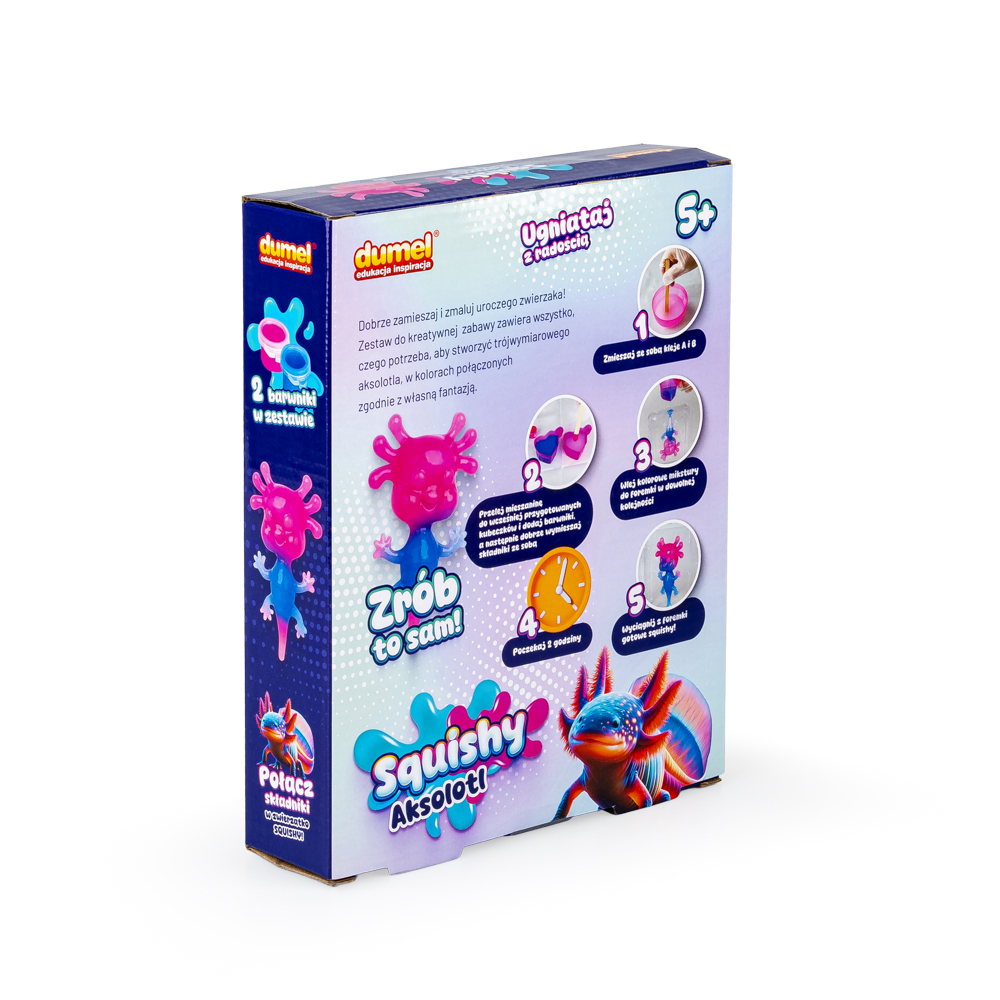 DUMEL ART SQUISHY KREATYWNY ZESTAW AKSOLOTL ZRÓB TO SAM