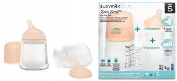SUAVINEX ZESTAW STARTOWY ZERO ZERO 180ML REGULOWAN