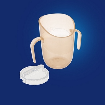 LOVI KUBEK TRENINGOWY GENIUS 150ML DO NAUKI PICIA Z UCHWYTAMI 6M+ NUDE