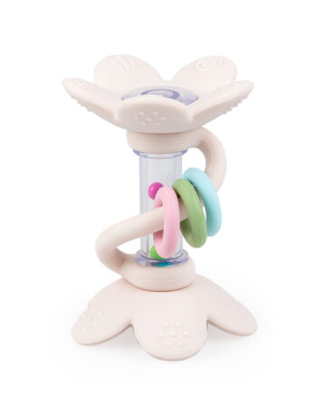 GiliGums GRZECHOTKA GRZECHOCZĄCE KWIATKI PASTELOWE 3M+