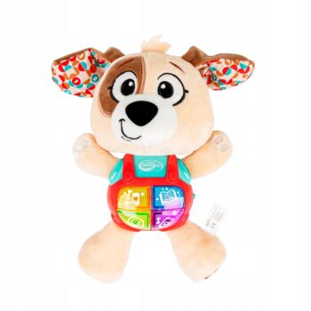 DUMEL SPRYTNY PIESEK MÓWI PO POLSKU 4 AKTYWNE PRZYCISKI NA BRZUSZKU 12M+