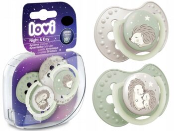 LOVI SMOCZEK USPOKAJAJĄCY DYNAMICZNY NIGHT&DAY HEDGEHOG 6-18M ŚWIECĄCY 2SZT