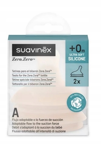 SUAVINEX SMOCZEK ZERO ZERO REGULOWANY PRZEPŁYW 2X KOLOR LIGHT