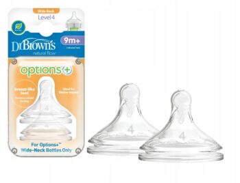 DR BROWN'S Smoczki OPTIONS+ but. Szer 9m+ 2szt NEW