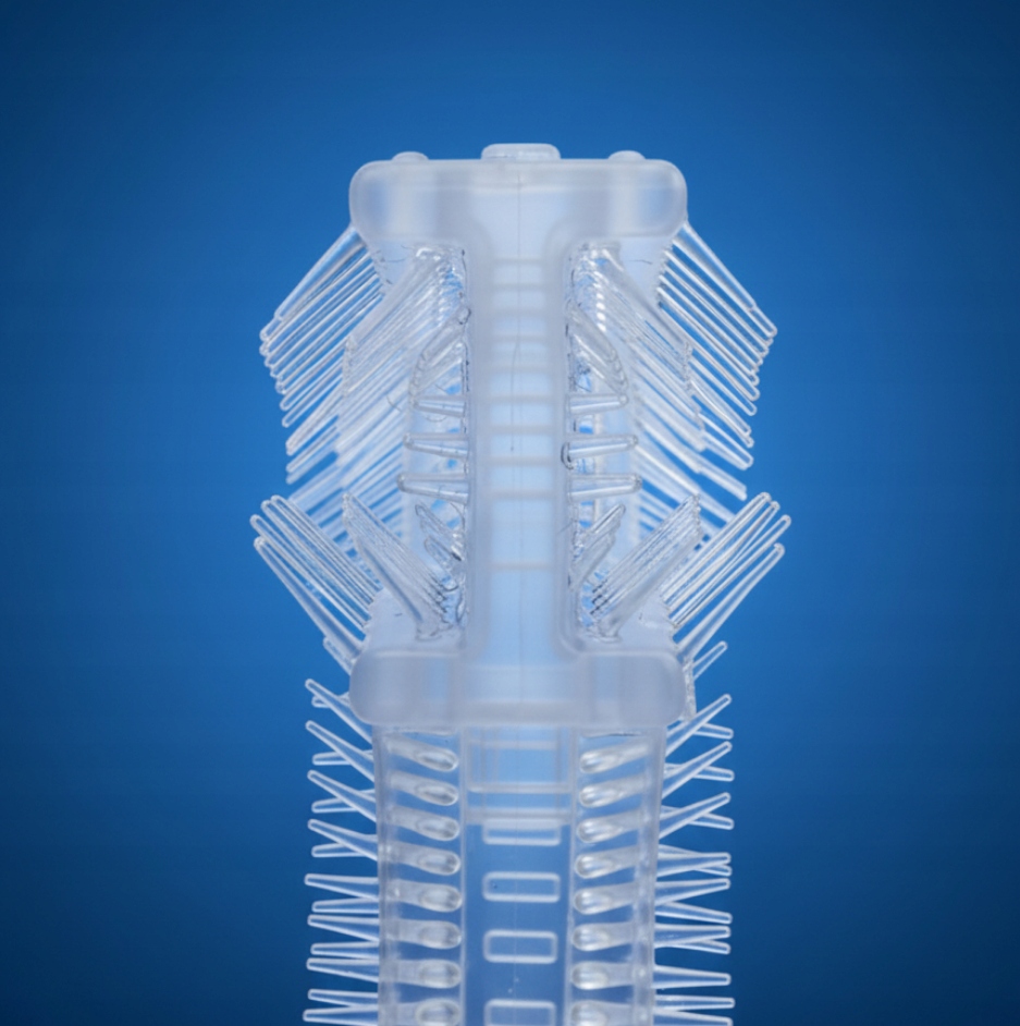 BOCIOLAND SZCZOTECZKA SILIKONOWA W KSZTAŁCIE U DLA DZIECI NIEBIESKA