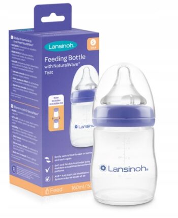 LANSINOH BUTELKA 160 ML SMOCZEK WOLNY PRZEPŁYW